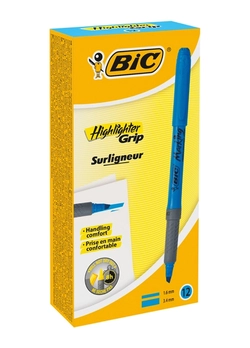 Набор текстовых маркеров BIC Highlighter Grip Голубых 12 шт (70330312517) Набор текстовых маркеров BIC Highlighter Grip Голубых 12 шт (70330312517)
