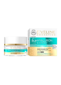 Ультра-Увлажняющий крем-концентрат для лица eveline cosmetics bio hyaluron expert 50+ (50 мл) (5903416007111) Ультра-Увлажняющий крем-концентрат для лица eveline cosmetics bio hyaluron expert 50+ (50 мл) (5903416007111)