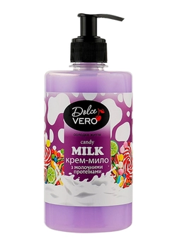 Крем-мыло Dolce Vero Candy Milk с молочными протеинами 500 мл (4820091146885)