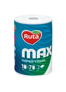 Бумажные полотенца Ruta MAX 2 слоя 350 отрывов (4820023744530) Бумажные полотенца Ruta MAX 2 слоя 350 отрывов (4820023744530)