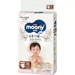 Подгузники детские Moony Natural Размер M 6-11 кг, 46 шт (4903111241439) Подгузники детские Moony Natural Размер M 6-11 кг, 46 шт (4903111241439)