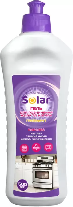 Гель Solar для чистки жира и нагара Грейпфрут 500мл (4820269930148) Гель Solar для чистки жира и нагара Грейпфрут 500мл (4820269930148)