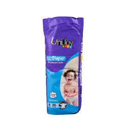 Подгузники UNIJOY Soft 26 шт XL 12-17 кг (6998526216200) Подгузники UNIJOY Soft 26 шт XL 12-17 кг (6998526216200)