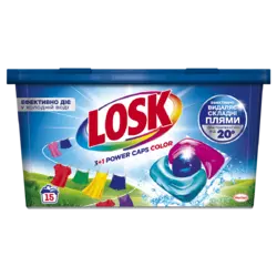 Капсулы для стирки Losk 3+1 Power Caps Color 15 шт (9000101803457) Капсулы для стирки Losk 3+1 Power Caps Color 15 шт (9000101803457)