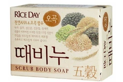 Мыло-скраб для тела Lion Riceday  пять злаков, 100 г (8806325615118) Мыло-скраб для тела Lion Riceday  пять злаков, 100 г (8806325615118)