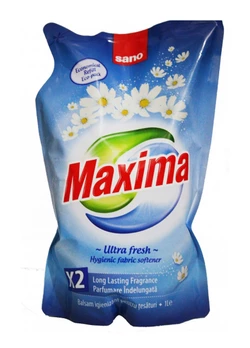 Ополаскиватель для белья Sano Maxima Ultra Fresh (1 л) (мягкая упаковка) (7290010935420) Ополаскиватель для белья Sano Maxima Ultra Fresh (1 л) (мягкая упаковка) (7290010935420)