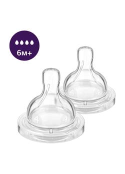 Соска силиконовая Philips AVENT Анти-Коллик быстрый поток от 6 мес 2 шт SCY764/02 (8710103996781) Соска силиконовая Philips AVENT Анти-Коллик быстрый поток от 6 мес 2 шт SCY764/02 (8710103996781)