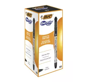 Набор гелевых ручек bic gelocity stic черный (30 шт) (3086123546301) Набор гелевых ручек bic gelocity stic черный (30 шт) (3086123546301)