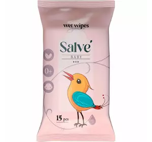 Салфетки влажные Salve детские розовые 15 шт (5853954200485) Салфетки влажные Salve детские розовые 15 шт (5853954200485)