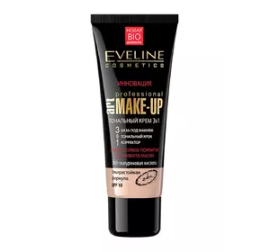 Тональный крем Eveline Art Professional Make-Up 3в1 Светло-бежевый 30 мл (5907609336682) Тональный крем Eveline Art Professional Make-Up 3в1 Светло-бежевый 30 мл (5907609336682)
