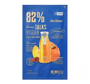 Тканевая маска Missha Talk Vegan Squeeze Skin Fitness Очищающая 27 г (8809643533737) Тканевая маска Missha Talk Vegan Squeeze Skin Fitness Очищающая 27 г (8809643533737)