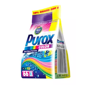 Стиральный порошок для машинной и ручной стирки purox color 5,5 кг (4260418930528) Стиральный порошок для машинной и ручной стирки purox color 5,5 кг (4260418930528)