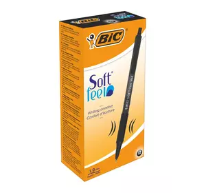 Набор шариковых ручек BIC Soft Feel Clic Grip Чёрный 1 мм 12 шт (70330914360)