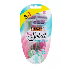 Набор бритв без сменных картриджей BIC Miss Soleil Sensitive 3+1 шт (3086123534605) Набор бритв без сменных картриджей BIC Miss Soleil Sensitive 3+1 шт (3086123534605)