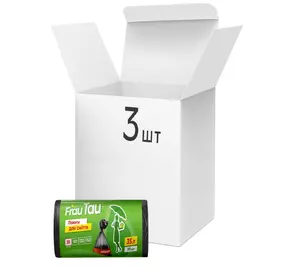 Упаковка пакетов для мусора Frau Tau 35 л 30 шт х 3 шт (4820195502570) Упаковка пакетов для мусора Frau Tau 35 л 30 шт х 3 шт (4820195502570)