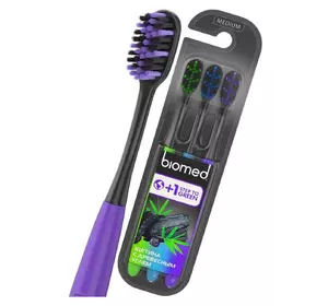 Набор зубных щеток Biomed Black 3 шт (7640168935573) Набор зубных щеток Biomed Black 3 шт (7640168935573)