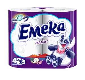 Туалетная бумага EMEKA ELASTIC FIBRES PARADISE 3 слоя 4 шт (3800024026508) Туалетная бумага EMEKA ELASTIC FIBRES PARADISE 3 слоя 4 шт (3800024026508)