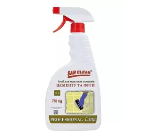 Средство San Clean Prof Line для удаления остатков цемента и фуги 750 г (4820003544846) Средство San Clean Prof Line для удаления остатков цемента и фуги 750 г (4820003544846)