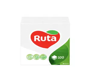 Салфетки сервировочные Ruta 1 слой 24х24 см 100 шт Белые (4820023740495) Салфетки сервировочные Ruta 1 слой 24х24 см 100 шт Белые (4820023740495)