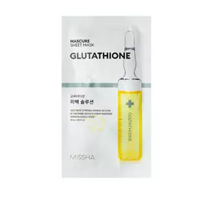 Осветляющая маска с глутатионом Missha Mascure Whitening Solution Sheet Mask Glutathione 27 мл (8809581456556) Осветляющая маска с глутатионом Missha Mascure Whitening Solution Sheet Mask Glutathione 27 мл (8809581456556)