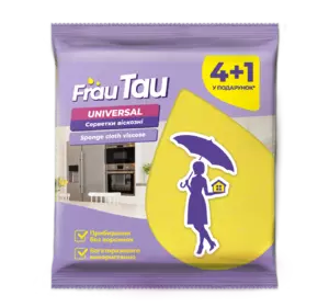 Салфетки вискозные Frau Tau Universal 4+1 шт (4820263230961) Салфетки вискозные Frau Tau Universal 4+1 шт (4820263230961)
