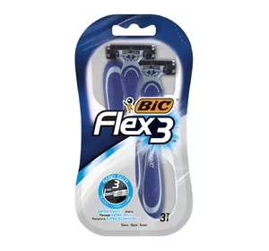 Набор бритв без сменных картриджей BIC Flex 3 (3 шт) (3086123363786) Набор бритв без сменных картриджей BIC Flex 3 (3 шт) (3086123363786)