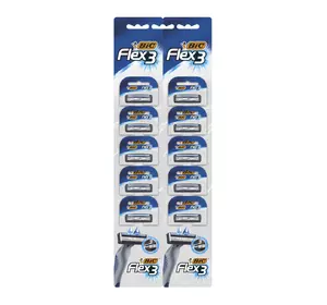 Набор бритв без сменных картриджей BIC Flex 3 (10 шт) (3086123364196) Набор бритв без сменных картриджей BIC Flex 3 (10 шт) (3086123364196)
