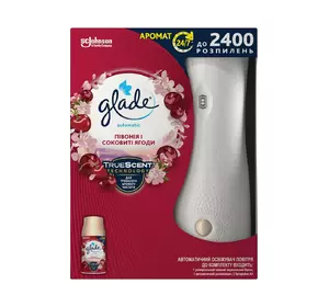 Автоматический освежитель воздуха Glade Пион и сочные ягоды 269 мл (5000204329490) Автоматический освежитель воздуха Glade Пион и сочные ягоды 269 мл (5000204329490)