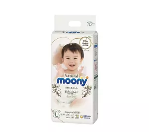 Подгузники детские Moony Natural Размер L 9-14 кг, 38 шт (4903111242030) Подгузники детские Moony Natural Размер L 9-14 кг, 38 шт (4903111242030)