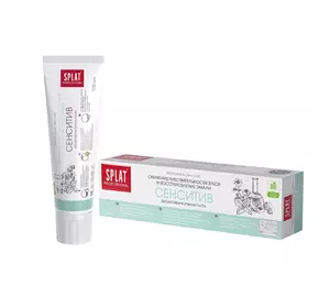 Зубная паста Splat Sensitive Антибактериальная для снижения чувствительности зубов и восстановления эмали 100 мл (3800023406080) Зубная паста Splat Sensitive Антибактериальная для снижения чувствительности зубов и восстановления эмали 100 мл (3800023406080)