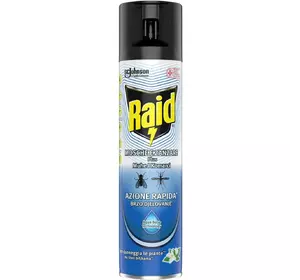Аэрозоль Raid против летающих насекомых 400 мл (5000204342499) Аэрозоль Raid против летающих насекомых 400 мл (5000204342499)