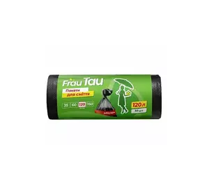 Пакеты для мусора Frau Tau LDPE 120 л 10 шт (4820195508206) Пакеты для мусора Frau Tau LDPE 120 л 10 шт (4820195508206)