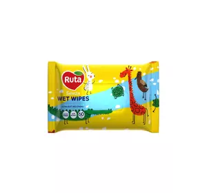 Салфетки гигиенические влажные Ruta Веселые зверята Selecta 60 шт (4820202892441) Салфетки гигиенические влажные Ruta Веселые зверята Selecta 60 шт (4820202892441)