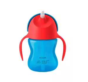 Чашка с трубочкой philips avent 9+, синий с красным (210 мл) (8710103781899) Чашка с трубочкой philips avent 9+, синий с красным (210 мл) (8710103781899)