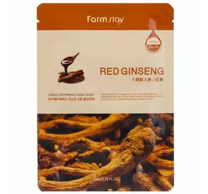 Тканевая маска с корнем женьшеня Farm Stay Visible Difference Sheet Mask 23 мл (8809446651997) Тканевая маска с корнем женьшеня Farm Stay Visible Difference Sheet Mask 23 мл (8809446651997)