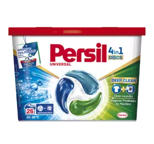Диски для стирки Persil 4in1 Discs Universal Deep Clean 26 шт (9000101599466) Диски для стирки Persil 4in1 Discs Universal Deep Clean 26 шт (9000101599466)