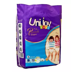 Подгузники UNIJOY Premium 18шт XL 12-17 кг (6973920541042) Подгузники UNIJOY Premium 18шт XL 12-17 кг (6973920541042)