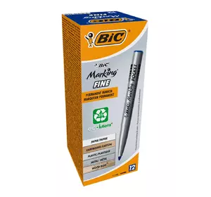 Набор маркеров перманентных BIC Marking Fine ECO 1.1 мм 12 шт Синих (3086121445064) Набор маркеров перманентных BIC Marking Fine ECO 1.1 мм 12 шт Синих (3086121445064)