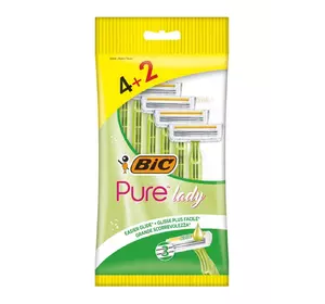 Набор бритв без сменных картриджей BIC pure 3 lady (4+2 шт) (3086126727370) Набор бритв без сменных картриджей BIC pure 3 lady (4+2 шт) (3086126727370)