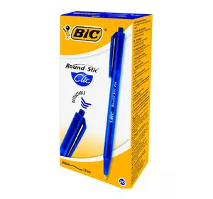 Набор шариковых ручек BIC Round Stic Clic Синий 0.4 мм 20 шт (3086123379640) Набор шариковых ручек BIC Round Stic Clic Синий 0.4 мм 20 шт (3086123379640)