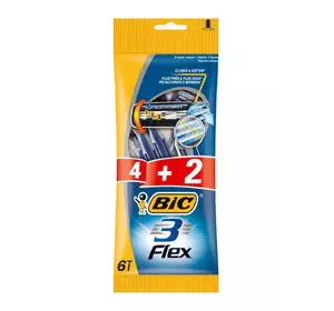 Набор бритв без сменных картриджей  bic flex 3 (4+2 шт) (3086123242500) Набор бритв без сменных картриджей  bic flex 3 (4+2 шт) (3086123242500)