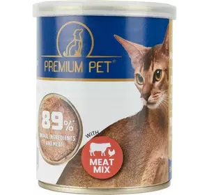 Паштет PREMIUM PET для взрослых кошек Мясное ассорти 360г*8шт (2000005112252) Паштет PREMIUM PET для взрослых кошек Мясное ассорти 360г*8шт (2000005112252)