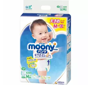 Подгузники-трусики Moony M 6-12 кг 58 шт (4903111248292) Подгузники-трусики Moony M 6-12 кг 58 шт (4903111248292)