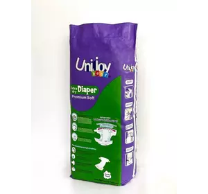 Подгузники  UNIJOY Soft S 3-6 кг 40 шт. (6998526216170) Подгузники  UNIJOY Soft S 3-6 кг 40 шт. (6998526216170)