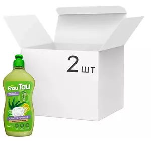 Упаковка средства для мытья посуды Frau Tau Алоэ и горчица 500 мл х 2 шт (4820263230015) Упаковка средства для мытья посуды Frau Tau Алоэ и горчица 500 мл х 2 шт (4820263230015)