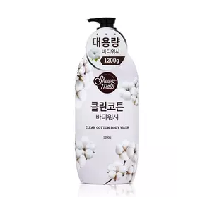 Гель для душа KeraSys Shower Mate Natural Clean Cotton с хлопком, 1,2 л (8801046307458) Гель для душа KeraSys Shower Mate Natural Clean Cotton с хлопком, 1,2 л (8801046307458)