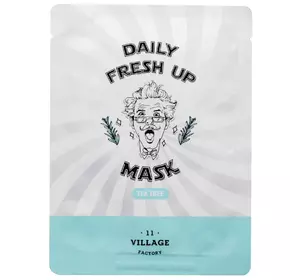 Тканевая маска Village 11 Factory Daily Fresh Up Mask Tea Tree с чайным деревом 20 мл (8809587520367) Тканевая маска Village 11 Factory Daily Fresh Up Mask Tea Tree с чайным деревом 20 мл (8809587520367)