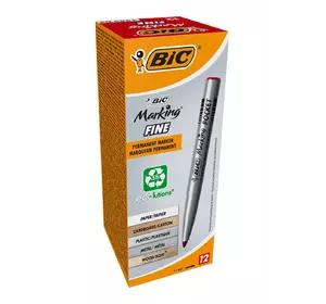Набор маркеров перманентных BIC Marking Fine ECO 1.1 мм 12 шт Красных (3086121445033) Набор маркеров перманентных BIC Marking Fine ECO 1.1 мм 12 шт Красных (3086121445033)
