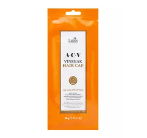 Маска-шапочка для волос La'dor Acv Vinegar Hair Cap  с яблочным уксусом 30 мл (8809273160129) Маска-шапочка для волос La'dor Acv Vinegar Hair Cap  с яблочным уксусом 30 мл (8809273160129)