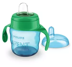 Чашка с мягким носиком и ручками Philips Avent 6 мес + голубая (SCF551/05), 200 мл (8710103854371) Чашка с мягким носиком и ручками Philips Avent 6 мес + голубая (SCF551/05), 200 мл (8710103854371)
